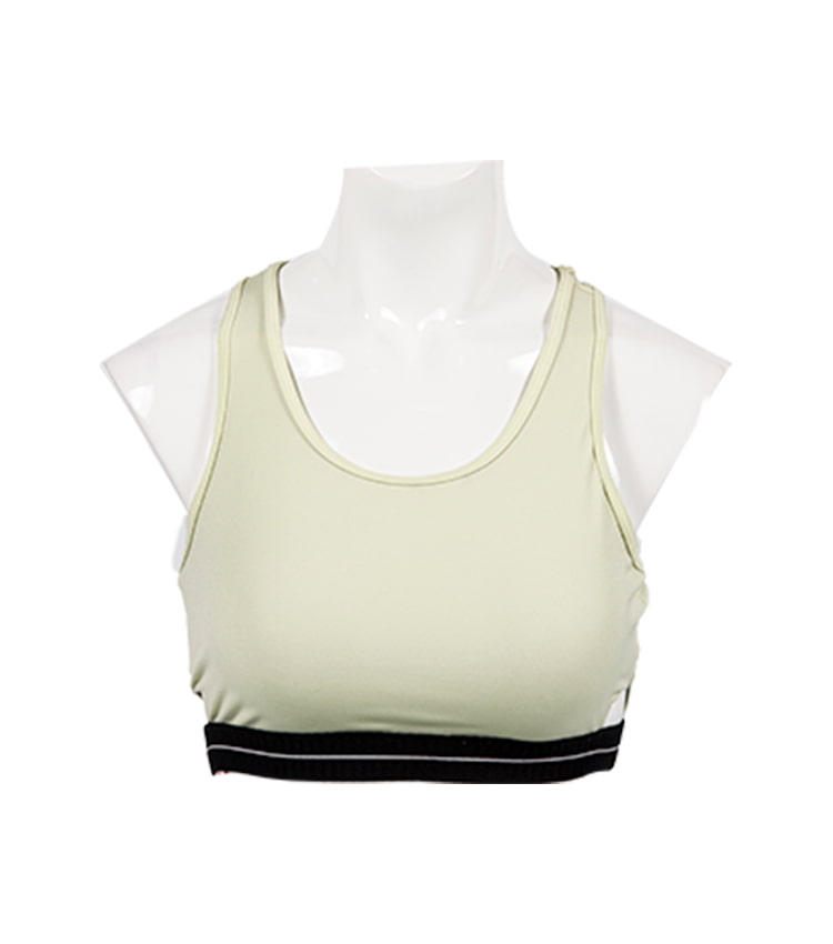 Atasan pakaian dalam yoga gym lari logo kustom atasan crop bra olahraga wanita latihan